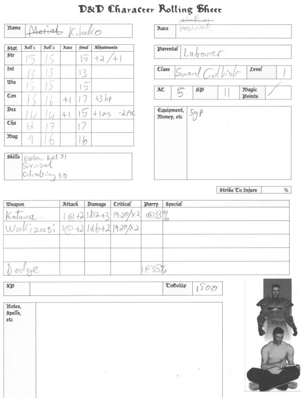 greyhawk hero forge character sheet